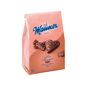 Manner Rum-Trüfflecreme Herzen 300g