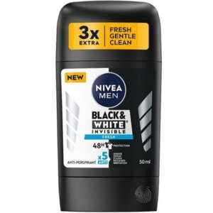 Nivea Invisible Black&White Fresh pánsky tuhý anti-perspirant 50ml