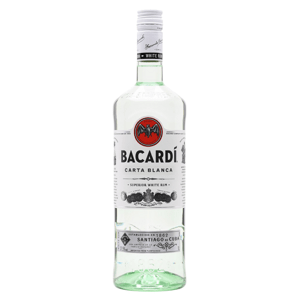 Bacardi Carta Blanca 37,5% 1 l (čistá fľaša)