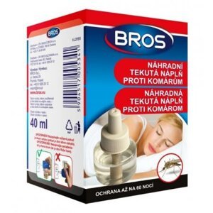 Bros elektrický odpařovač proti komarům s tekutou náplní 40ml (60 nocí)
