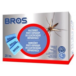 Bros vankúšiky proti komárom NN do elektrického odparovača 20ks