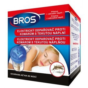 Bros elektrický odparovač proti komárom 55g +tekutá náplň 40ml