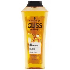 Schwarzkopf Gliss Kur Oil Nutritive regeneračný šampón s olejom proti lámaniu vlasov 400 ml