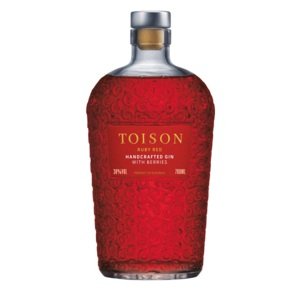 TOISON REMESELNÝ GIN RUBY RED 38 % 0,7 l (čistá fľaša)