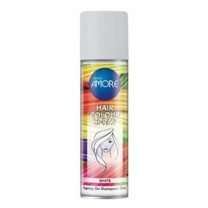 Amore farebný lak na vlasy - biely 150ml