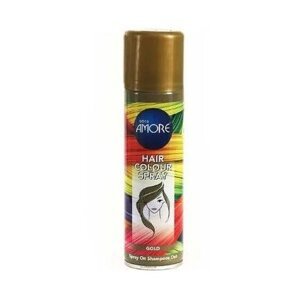 Amore farebný lak na vlasy - zlatý 150ml