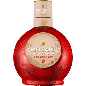 Mozart z bielej čokolády a jahôd 15% 0,5 l (čistá fľaša)