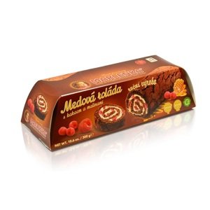 Marlenka kakaová roláda s malinami 300g