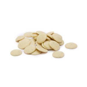 ČOKOLÁDOVÉ ŠOŠOVKY BIELA ​​ČOKOLÁDA S KÚSKAMI VANILKY BIO, 250g