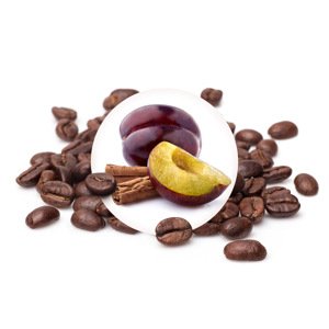 Slivka so škoricou - zrnková káva bezkofeínová, 50g