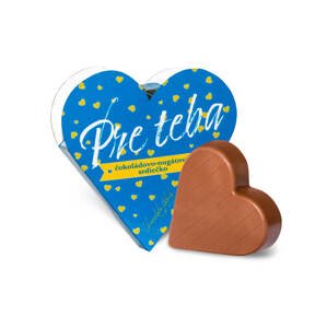 Chocolate Patrik Čokoládové srdce modré mliečne - Pre teba