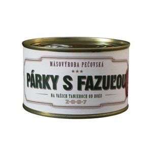 Mäsovýroba Pečovská Párky s fazuľou 400g