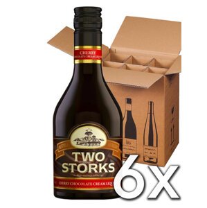 TWO STORKS Cherry chocolate cream liquer 25% 350 ml | 6 ks v kartóne
