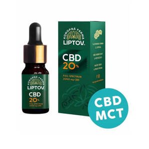 Konopná farma Liptov Konopný olej CBD s MCT 20% full spectrum 10ml