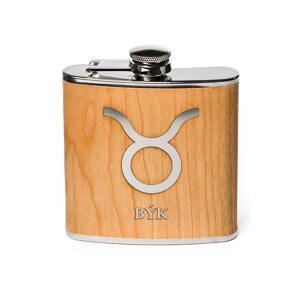 Ploskačka gravír znamenie zverokruhu Býk 180ml