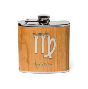 Ploskačka gravír znamenie zverokruhu Panna 180ml