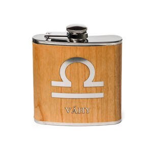 Ploskačka gravír znamenie zverokruhu Váhy 180ml