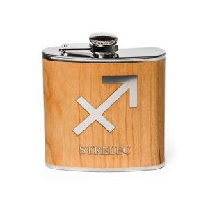 Ploskačka gravír znamenie zverokruhu Strelec 180ml