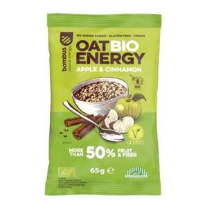 Bombus Ovsená kaša Oat BIO energy apple & cinnamon 65g