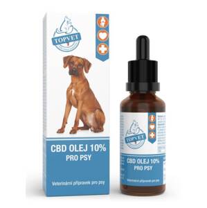 TOPVET CBD olej 10% pre psov 10ml