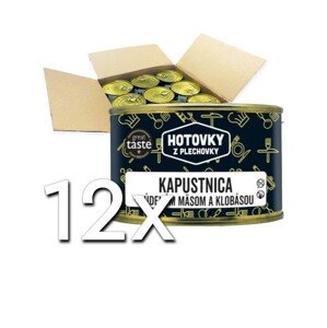 Hotovky z plechovky Kapustnica s údeným mäsom a klobásou 400ml | 12ks v kartóne