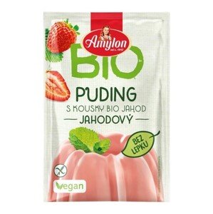 Amylon Puding Jahodový BIO bez lepku v 40g