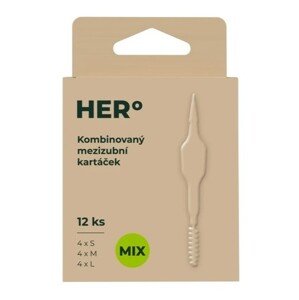 Herbadent Hero kombinované medzizubné kefky MIX 12ks