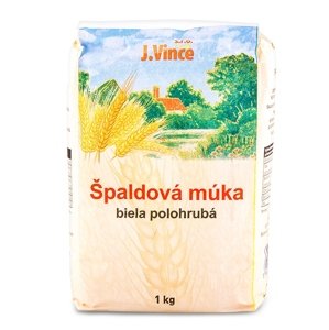 J. Vince Špaldová múka biela polohrubá 1kg