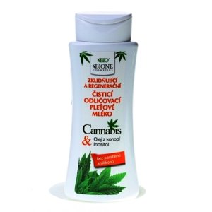 Bione Cosmetics - Odličovacie pleťové mlieko Cannabis 255 ml