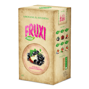 Fruxi jablko-čierna ríbezľa 100% šťava 3L