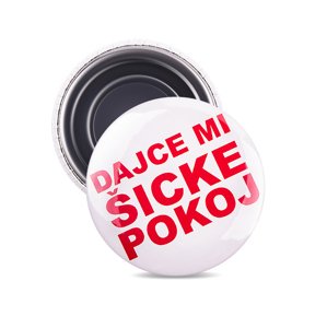 Magnetka dajce mi šicke pokoj červená