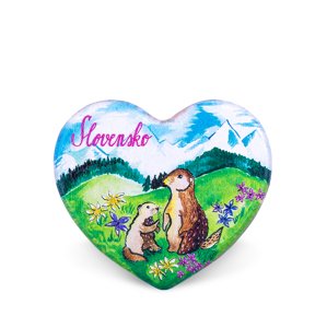 Drevená magnetka Slovensko - svište
