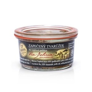 Via Delicia Zapečený syreček na bravčovej paštéte 130g