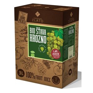 TVRDOŠOVSKÉ ZLATO Hroznová šťava 100% BIO 3L