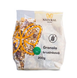 NATURAL JIHLAVA Granola brusnicová 200g