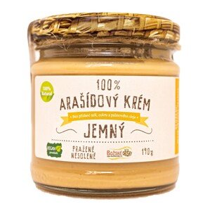 Božské oříšky Arašidový krém jemný 100% 190g
