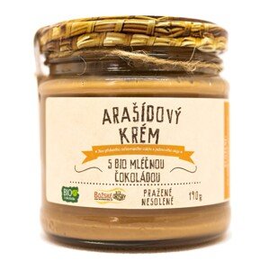 Božské oříšky Arašidový krém s BIO mliečnou čokoládou 190g