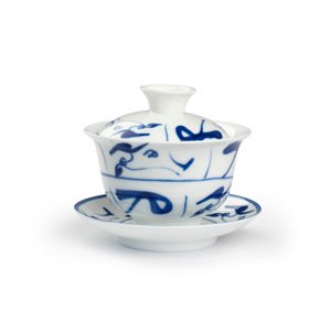 Gaiwan - porcelánový hrnček s dekorom - 140ml