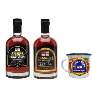 Pusser’s Rum Coronation Reserve + Pusser’s Gunpowder Proof Spiced + pohár zadarmo