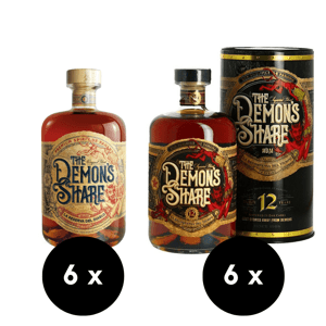 6 x  The Demon's Share + 6 x The Demon's Share Rum 12 Y.O., GIFT
