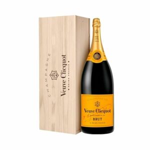 Veuve Clicquot Brut Yellow label, drevená kazeta